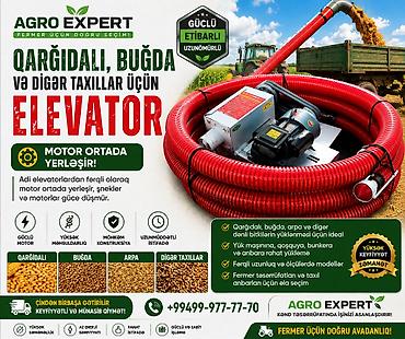 QARĞIDALI, BUĞDA VƏ TAXIL ÜÇÜN GÜCLÜ ELEVATORLAR 220v, 380v və dizel