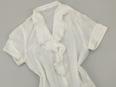 zafarbowana białe bluzki: Blouse, 2XL (EU 44), condition - Good