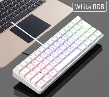 Avtoelektronika: 🔥 Ağıllı Dizaynlı RGB İşıqlı Mexaniki Klaviatura – Yalnız 50 AZN!