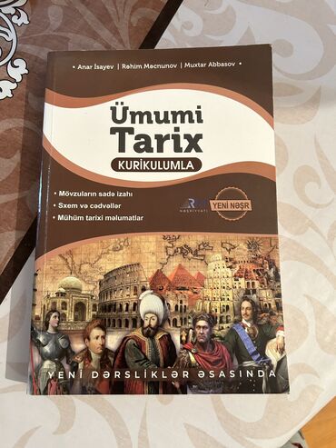 5ci sinif riyaziyyat kitabi: Ümumi tarixden oxumaq üçün en ideal kitabdır. Çox rahat anlamaq olur