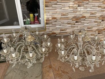 taxt üstü: Çılçıraq, 10 və daha çox lampa, Xrustal