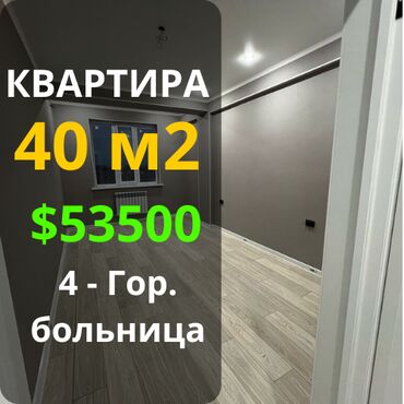 40 лет киргизии: 1 комната, 40 м², Индивидуалка, 6 этаж, Евроремонт