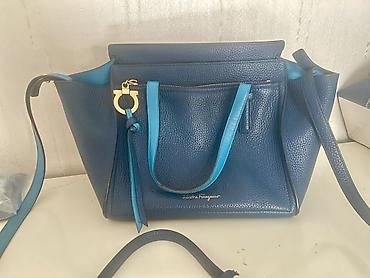 Çantalar: Salvatore Ferragamo original qadın çantası - Material: həqiqi dənəli — 1