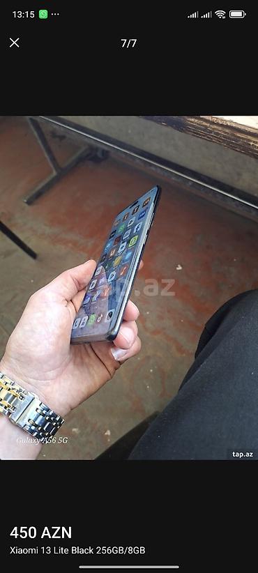 çoxlu oyun: Xiaomi 13 Lite, 256 GB, rəng - Qara, 
 İki sim kartlı — 1