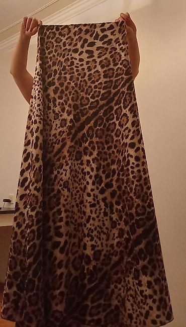 Leopard naxışlı parça - Naxış: qəhvəyi-bej tonlarda leopard printi