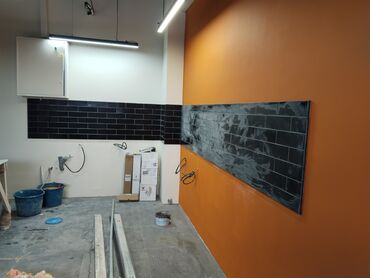 Kafel və metlax: Qranit effektli böyük format döşəmə plitələri – tünd boz - Material — 13