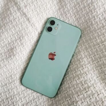 обменяю на айфон: IPhone 11, Б/у, 64 ГБ, Зеленый, Защитное стекло, Чехол, 75 %
