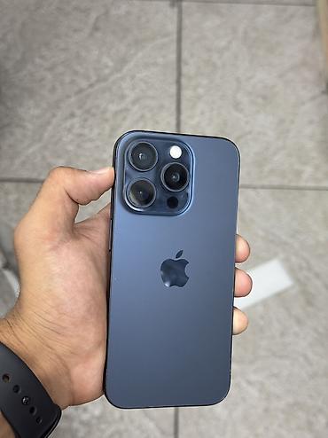 IPhone 15 Pro, Б/у, 256 ГБ, Blue Titanium, Защитное стекло, Чехол, 100 % at lalafo.kg IPhone 15 Pro, Б/у, 256 ГБ, Blue Titanium, Защитное стекло, Чехол, 100 %