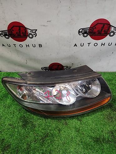 фара santa fe: Передняя правая фара Hyundai 2009 г., Б/у, Оригинал — 1