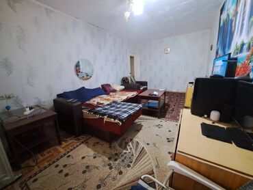 раздольное бишкек: 1 бөлмө, 32 кв. м, 104-серия, 1 кабат, Эски ремонт