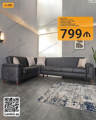 Ev və bağ: Künc divan – La Mini - Ölçülər: 318 × 225 sm - Mexanizm: açılan — 1