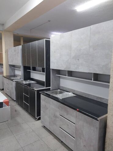 Кухонные гарнитуры: Кухонный гарнитур, Новый, цвет - Черный, ДСП, Бесплатная доставка at lalafo.kg — 9 Кухонные гарнитуры: Кухонный гарнитур, Новый, цвет - Черный, ДСП, Бесплатная доставка — 9