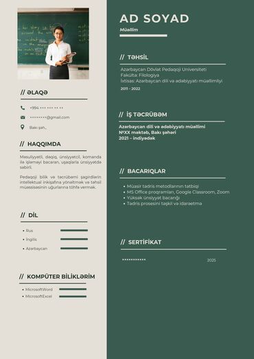 Mebel xidmətləri: Keyfiyyətli cv lərin hazırlanması - peşakar cv - münasib qiymət -