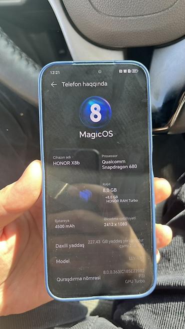 redmi mi a2 lite: Honor X8b, 256 GB, rəng - Qara, İki sim kartlı — 4