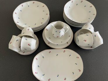 тарелка посуда: Продаю Польский фарфоровый столово-чайный сервиз на 6 персон