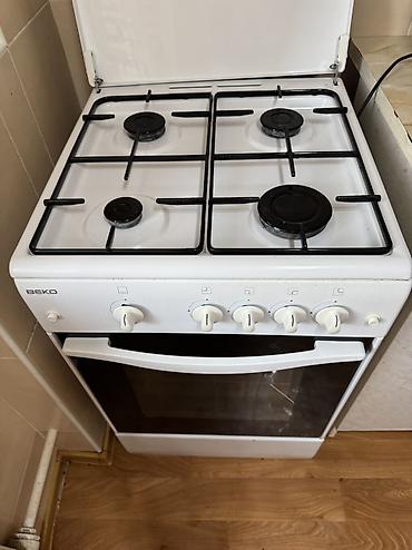 варка: Газовая плита BEKO, классическая белая - 4 газовые конфорки разного — 3