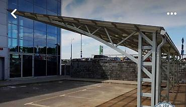 Сварка: Металлический каркас для навеса, обеспечивающий прочную основу для — 10