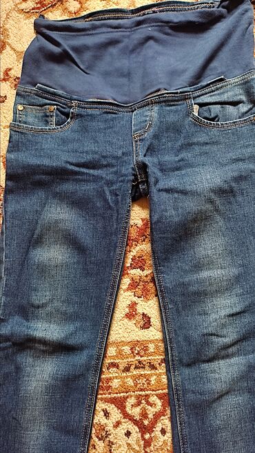 женская джинсовая одежда больших размеров: Джинсы M (EU 38), L (EU 40), цвет - Синий