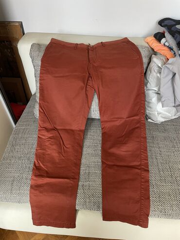 pantalone sat: Trousers Hugo Boss, color - Orange