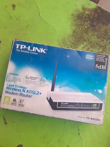 simdə limitsiz internet: TP-LINK brendinin simsiz ADSL2+ modem routeri. Bu "hamısı bir yerdə"
