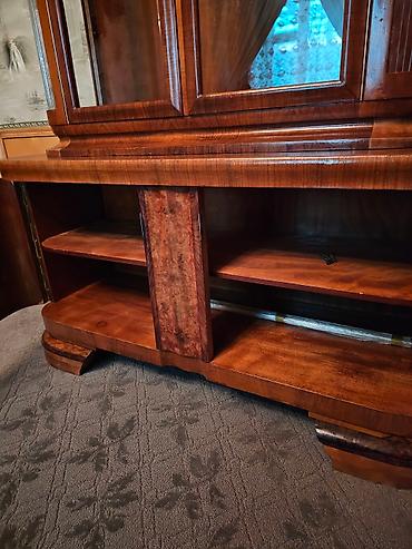 Антиквариат: Сервант-витрина буфет Лейпциг. Ретро. ГДР 1960 год. Фабрика Robert — 8