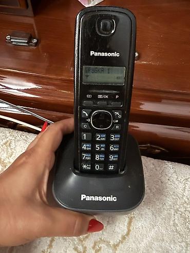 Panasonic simsiz ev/ofis telefonu və şarj bazası.6 ay işlədilib.heç — 1