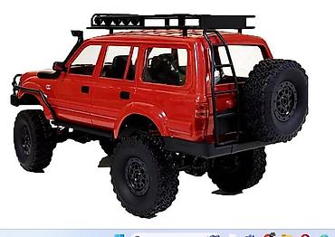 transmitter: WPL C54 Toyota Land Cruiser LC80. Qirmizi rengide — 9