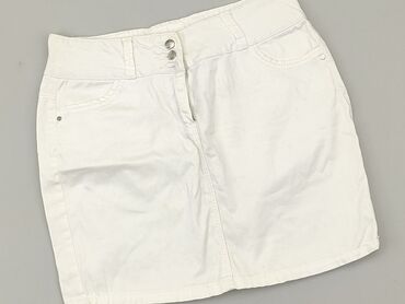 czarne spódnice z białymi paskami: Spódnica, S, stan - Dobry