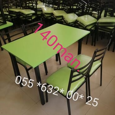 Masa və oturacaq dəstləri: Mətbəx üçün, Yeni, Açılmayan, Dördbucaq masa, 4 stul — 2