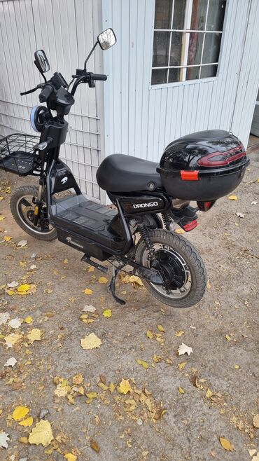 электра самокаты: Электроскутер DRONGO, черный запас ход 50 скорот 3 .45км час -