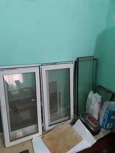 temper şüşə: PVC pəncərə dəstləri və ikili şüşə paketlər - Material: ağ PVC — 1