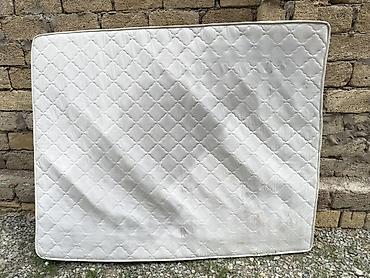 matras ustu dosək: Orta ölçülü döşək - Rəng: ağ (romb naxışlı qatlama tikiş) - Kənarları — 3