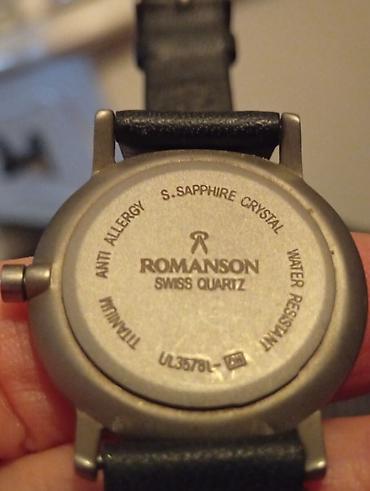 crna torba mona: Romanson ručni sat – Swiss Quartz, par puta stavljen,nošen bukvalno — 2