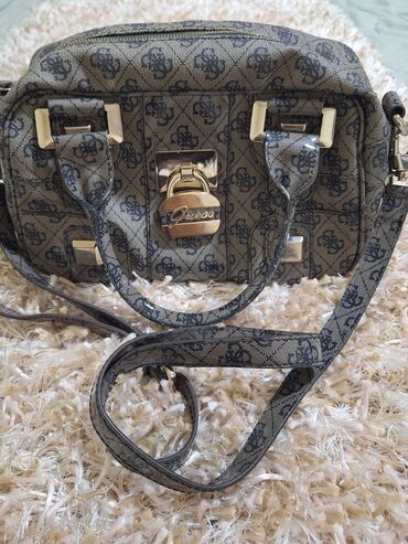 Torbe: Torba za rame, Guess, Materijal: Platno — 11