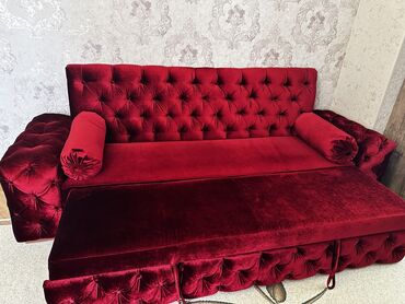 белый кожаный диван: Divan, İşlənmiş, Açılan, Bazasız