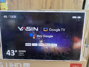 реалми нот 50: Телевизор YASIN 43Q90 43" - Диагональ: 43" (109 см) - Разрешение: 4K