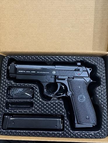 oyuncaq silah satisi: Baretta w8 çox az istifadə olunub.Təzədir.Qutusu var tək-tək atış edir — 1