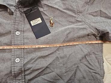 светлые джинсы мужские: Мужская рубашка, M, Polo Ralph Lauren, Новый, цвет - Серый — 5