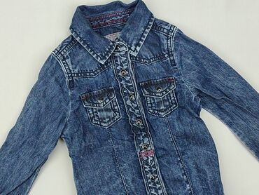 kurtki dla dziewczynek zimowe: Children's jeans jacket, 2-3 years, 92-98 cm, condition - Very good