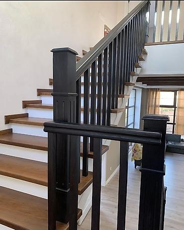 Обшивка лестниц: Лестница жазайбыз заказ менен замер установка байланыш телефон — 22