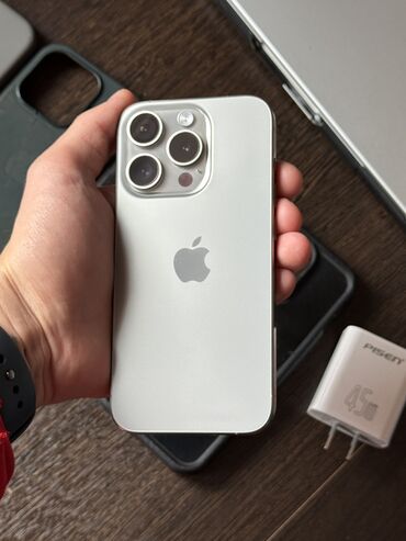 купить айфон 5 se бу: IPhone 15 Pro, Колдонулган, 128 ГБ, Natural Titanium, 87 %