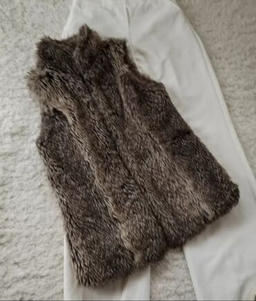 coton haljine: Bershka, S (EU 36), Faux fur, color - Brown