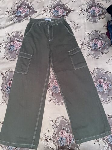 Qadın şalvarları: Şalvar, Bershka, S, rəng - Ağ — 5