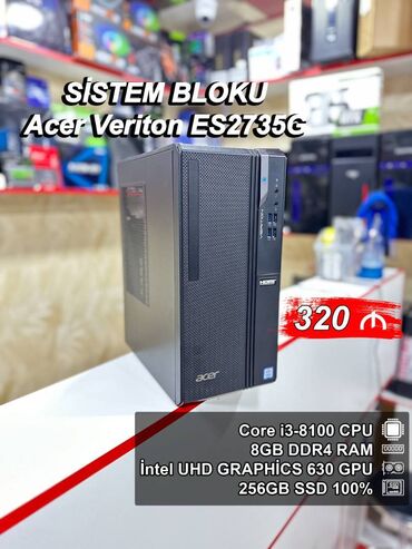 Modemlər və şəbəkə avadanlıqları: Sistem Bloku ”Acer Veriton ES2735G” ⭐Tək Sistem Bloku – 320 AZN ⭐Yeni
