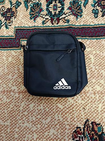 rf 3: Сумка через плечо Adidas (компактная) - Цвет: черный, белый логотип — 1