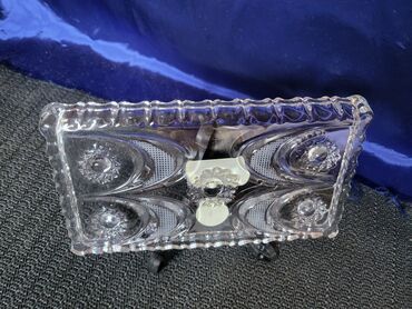 Ostalo posuđe: Krisltalni nov plato za posluzenja Walther Nemacka 80te. Nov — 7