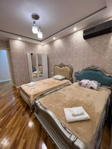 lenkeran ayliq kiraye evler: 3 otagli 2 yatag otagi zal ayri metbexl ayri 2 butov hamam 2 balkon