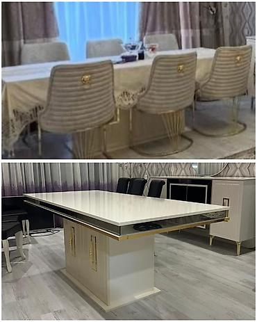 Masa dəsti satılır 770₼. ideal vəziyyətdə. 6 oturacağı var. ünvan