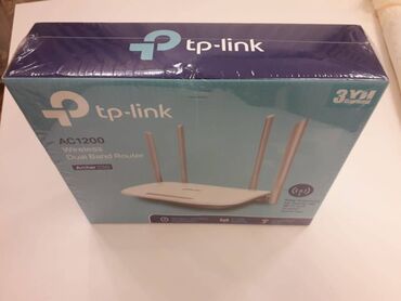 Modemlər və şəbəkə avadanlıqları: Yeni Tp-link AC1200 Archer C50 İkidiapazonlu WiFi router. Ən son