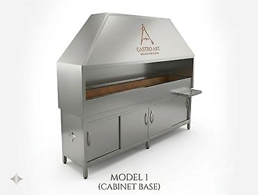 Sənaye tipli manqal/şişxana – paslanmayan poladdan Gastro Art şirkəti